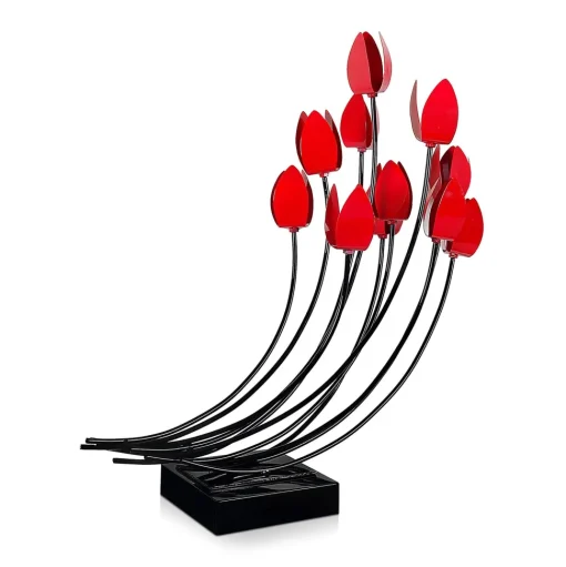 Floral Symphony 74cm Metal Indoor Sculpture