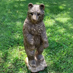 Forest Bear 118cm Bronze Resin Garden Ornament