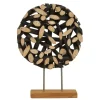 Forest Orb 50cm Black Wood Indoor Sculpture