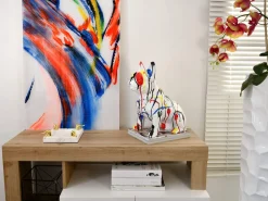 French Bulldog 40cm Multicolour Resin Indoor Sculpture