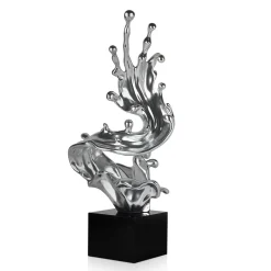 Frozen Motion 86cm Silver Resin Indoor Sculpture