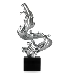 Frozen Motion 86cm Silver Resin Indoor Sculpture