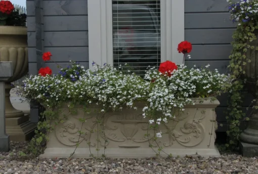 Grand Athena Trough Stone Garden Planter