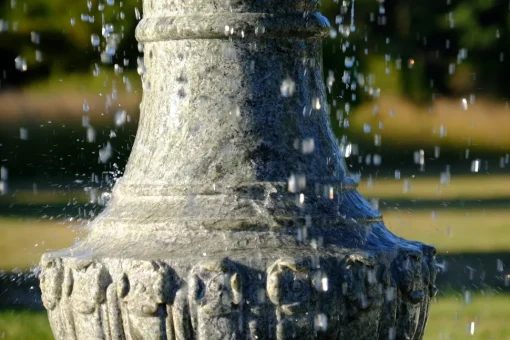 Grand Single Tier 4m Emerald Marble Stone Water Fountain Feature