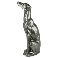 Guardian Greyhound 81cm Anthracite Resin Indoor Sculpture