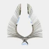 Harmonic Wings 200cm Silver Metal Garden Sculpture