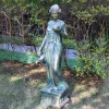 Hebe 85cm Aged Bronze Resin Garden Statue