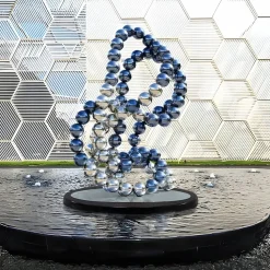 Hyper Bubbles 162cm Silver Metal Garden Sculpture