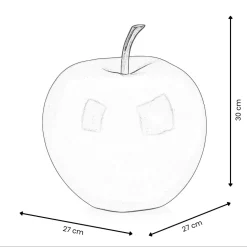 Iconic Apple 30cm Red Resin Indoor Sculpture