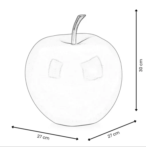 Iconic Apple 30cm Red Resin Indoor Sculpture