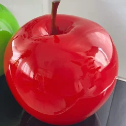 Iconic Apple 30cm Red Resin Indoor Sculpture