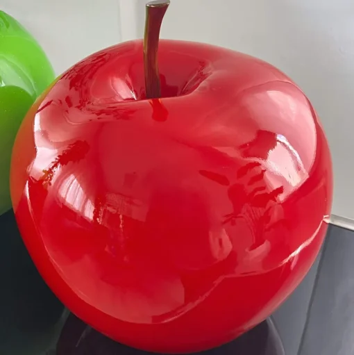 Iconic Apple 30cm Red Resin Indoor Sculpture