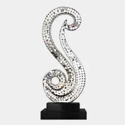 Iconic Symphony 85cm Silver Metal Indoor Sculpture