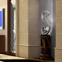 Iconic Symphony 85cm Silver Metal Indoor Sculpture