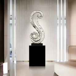 Iconic Symphony 85cm Silver Metal Indoor Sculpture