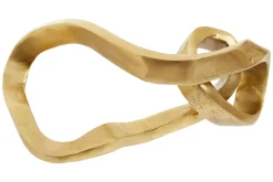Infinite Loop 17cm Gold Metal Indoor Sculpture