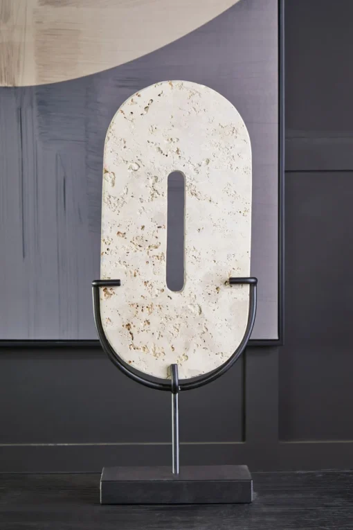 Infinite Oval 60cm Stone Indoor Sculpture