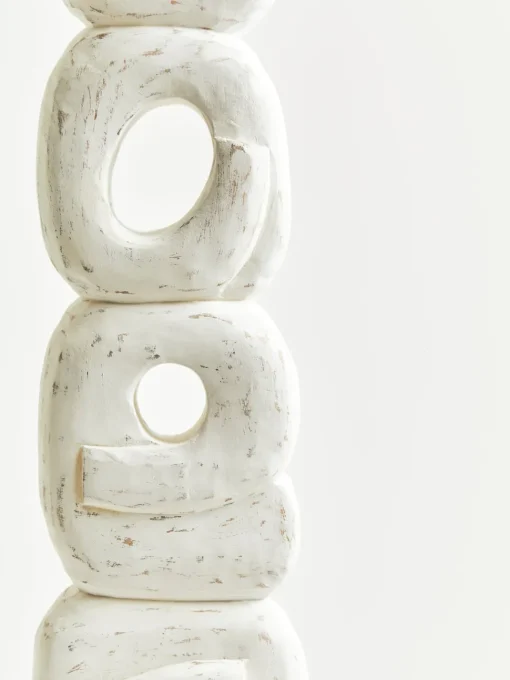 Infinite Quartet 61cm White Wood Indoor Sculpture