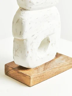Infinite Quartet 61cm White Wood Indoor Sculpture