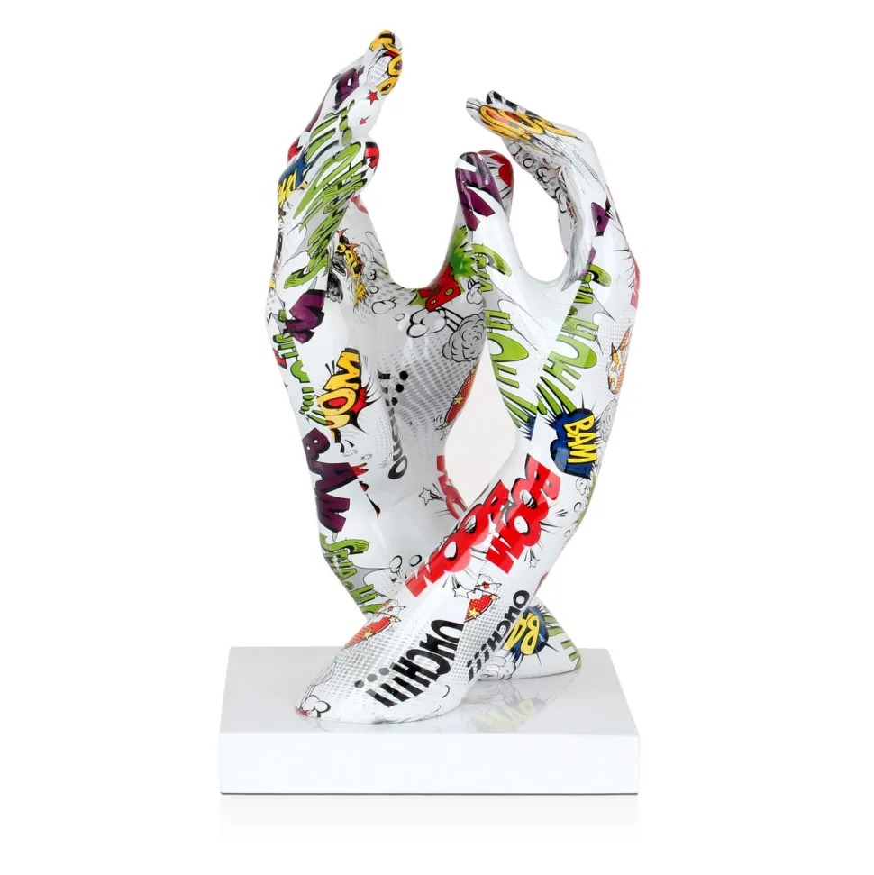Infinite Touch 36cm Pop Art Resin Indoor Sculpture