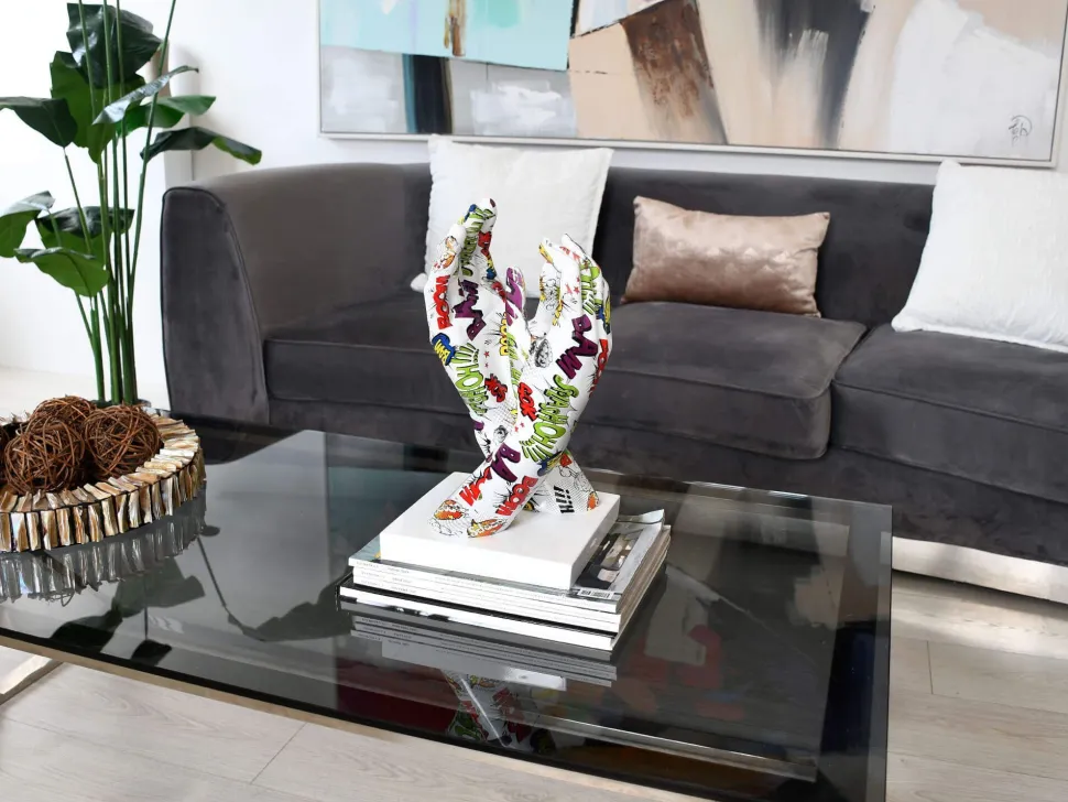 Infinite Touch 36cm Pop Art Resin Indoor Sculpture