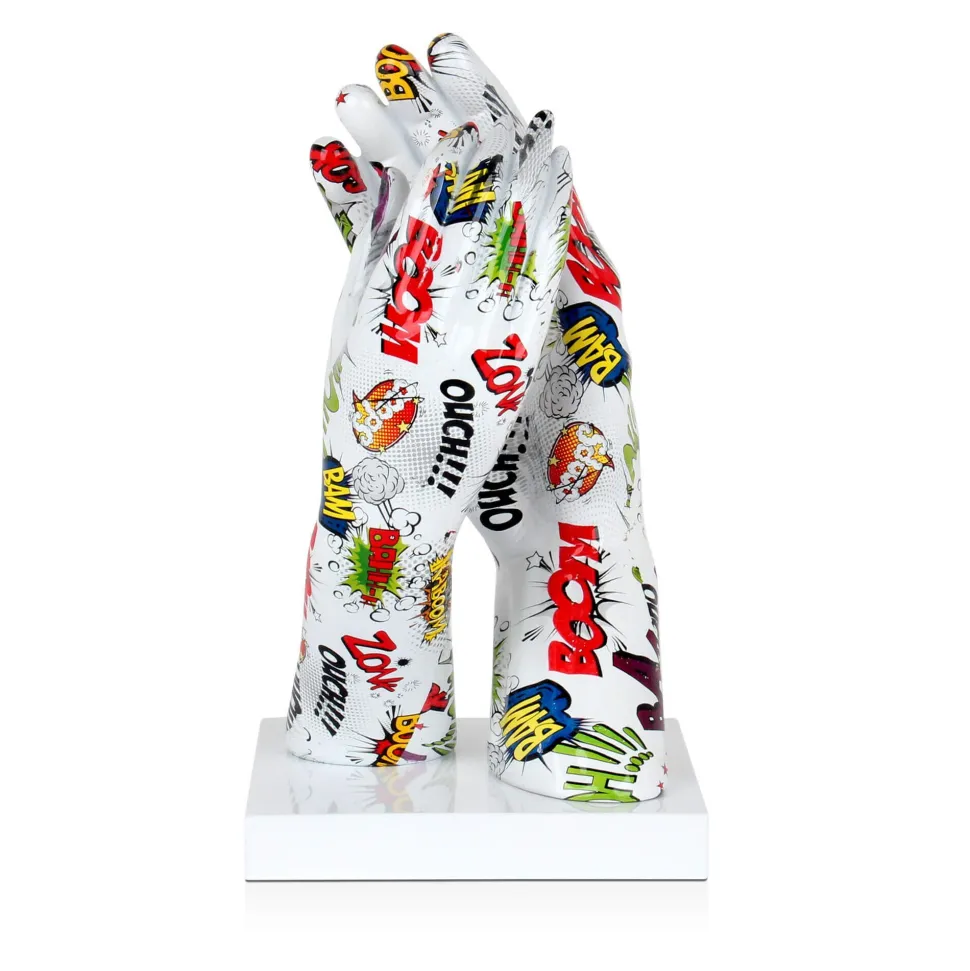 Infinite Touch 36cm Pop Art Resin Indoor Sculpture