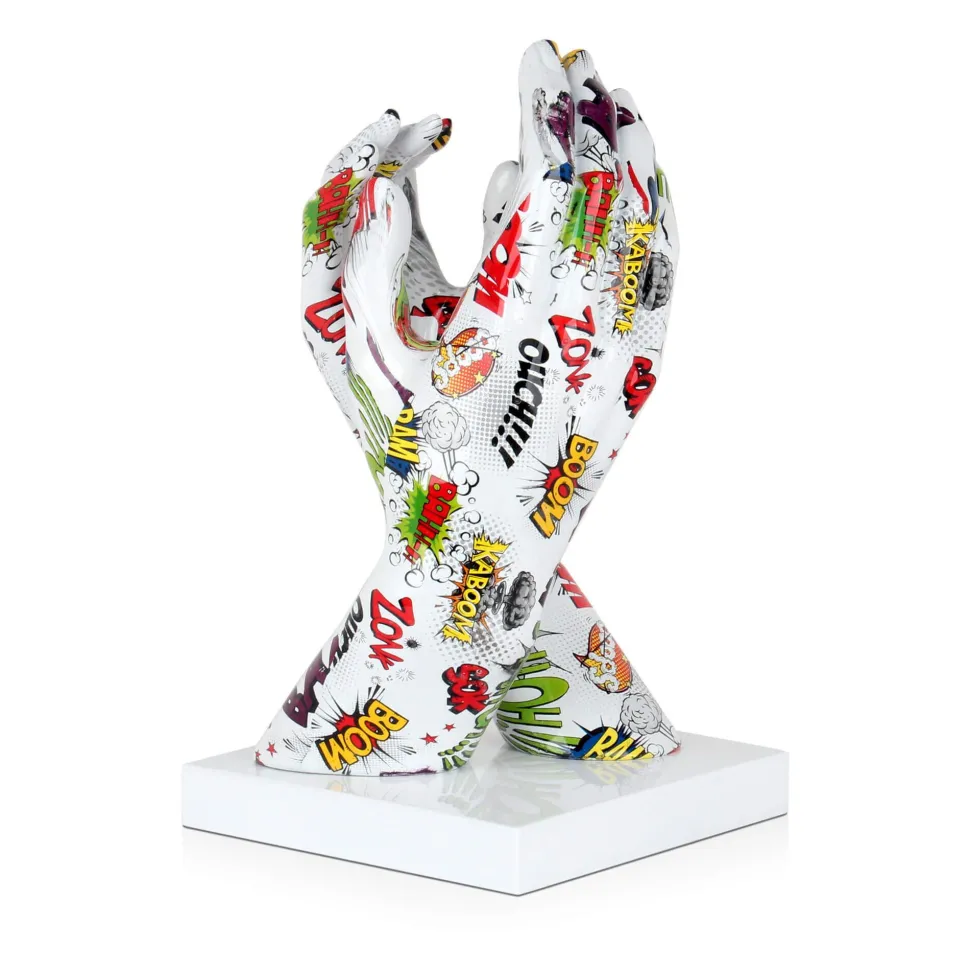 Infinite Touch 36cm Pop Art Resin Indoor Sculpture