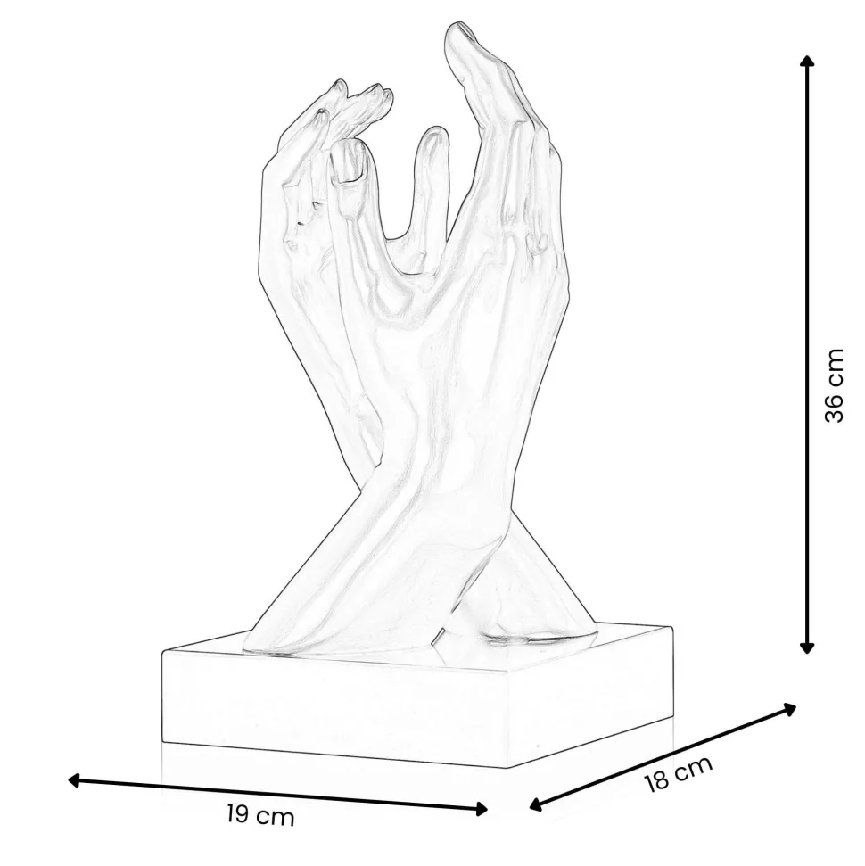 Infinite Touch 36cm Pop Art Resin Indoor Sculpture