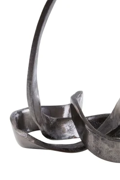 Infinity Knot 22cm Black Metal Indoor Sculpture