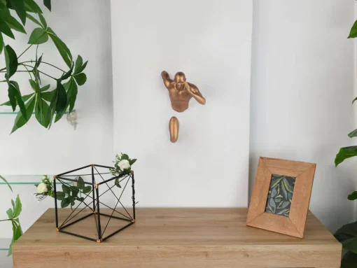 Infinity Man 28cm Bronze Resin Wall Sculpture