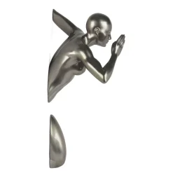 Infinity Woman 50cm Anthracite Resin Wall Sculpture