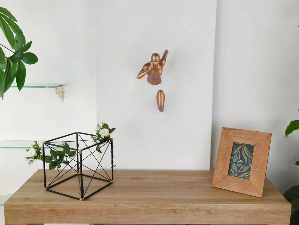 Infinity Woman 28cm Bronze Resin Wall Sculpture