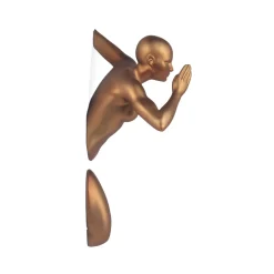 Infinity Woman 28cm Bronze Resin Wall Sculpture