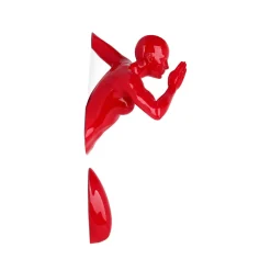 Infinity Woman 28cm Red Resin Wall Sculpture