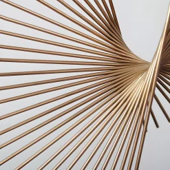 Linear Motion 64cm Gold Metal Indoor Sculpture