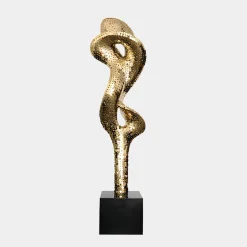 Liquid Fusion 238cm Gold Metal Garden Sculpture