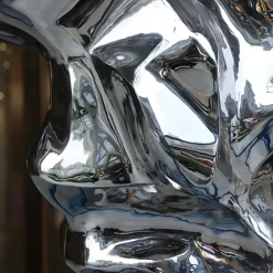 Liquid Mirage 155cm Silver Metal Garden Sculpture