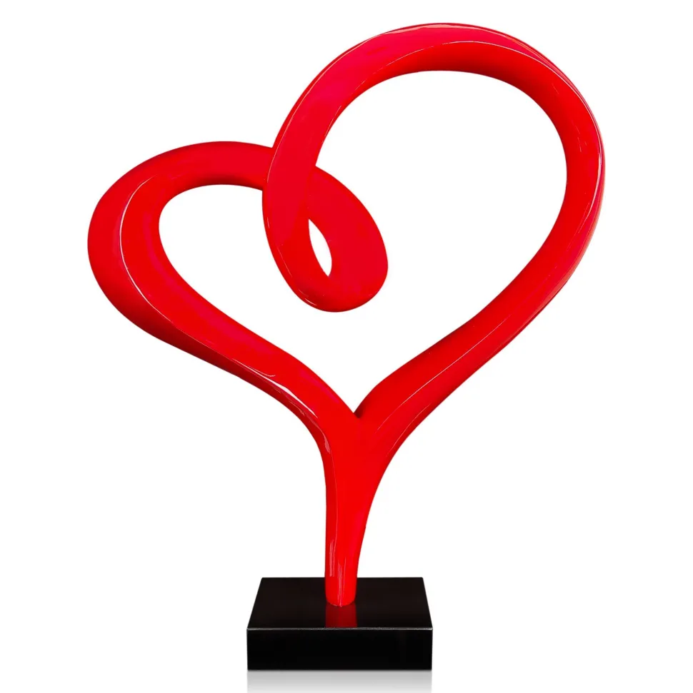 Love Flux 73cm Red Resin Indoor Sculpture
