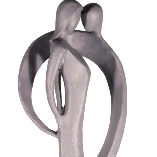 Loving Kiss 82cm Modern Poly Resin Garden Statue