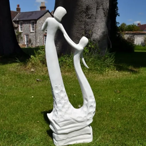 Loving Mother Modern Poly Resin Garden Statue