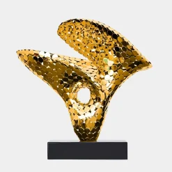Lucid Motion 47cm Gold Metal Indoor Sculpture