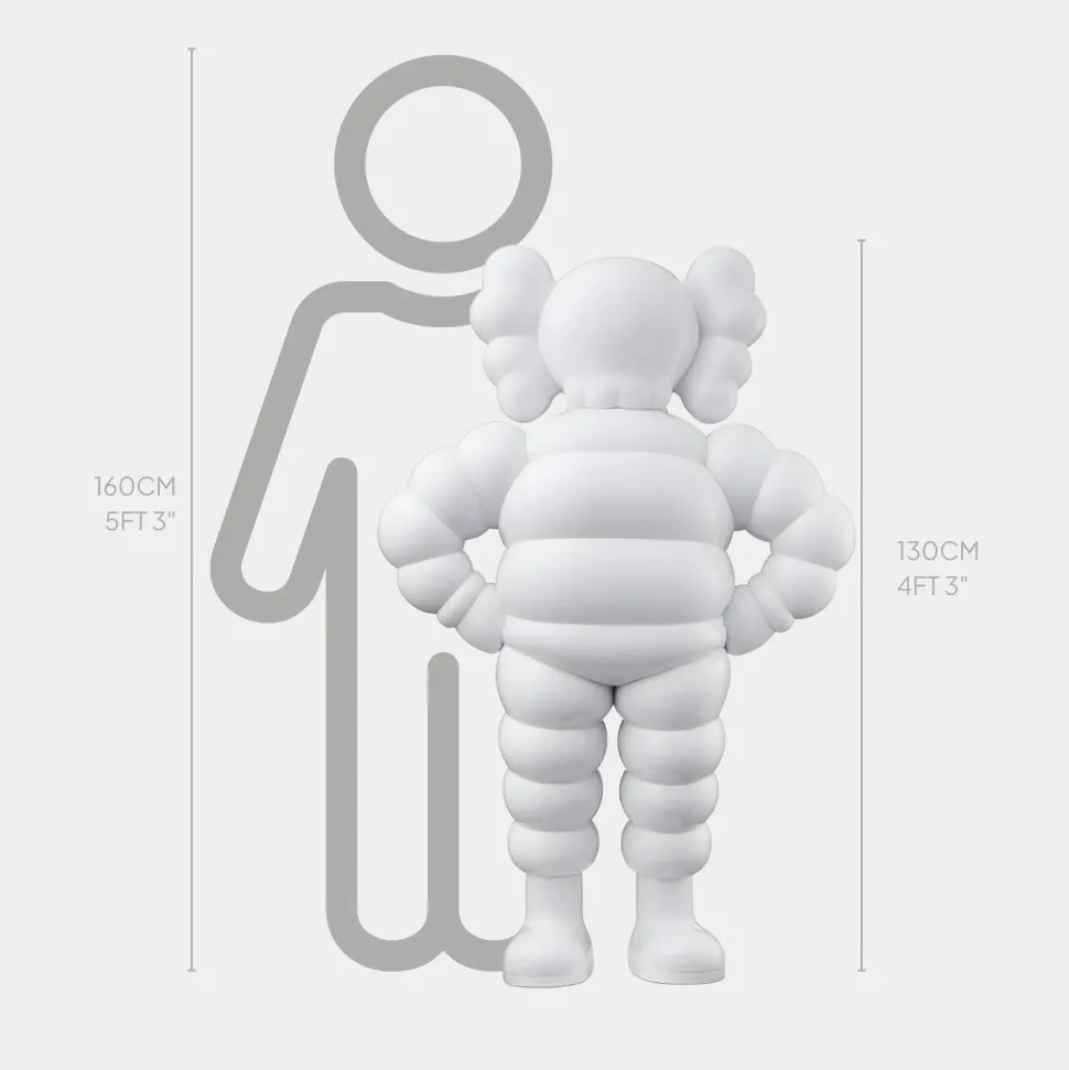 Lucify Bounce 130cm White Resin Indoor Sculpture