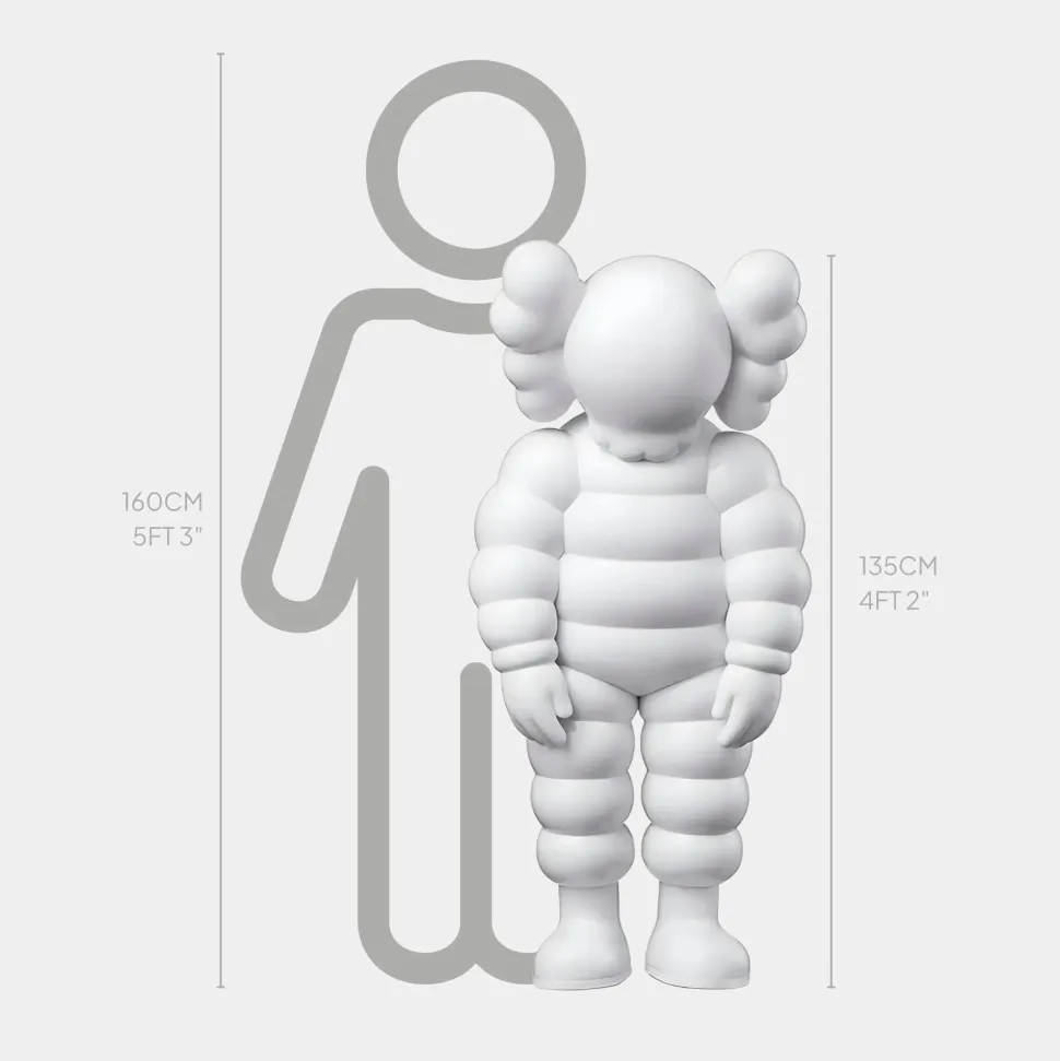 Lucify Bounce 135cm White Resin Indoor Sculpture