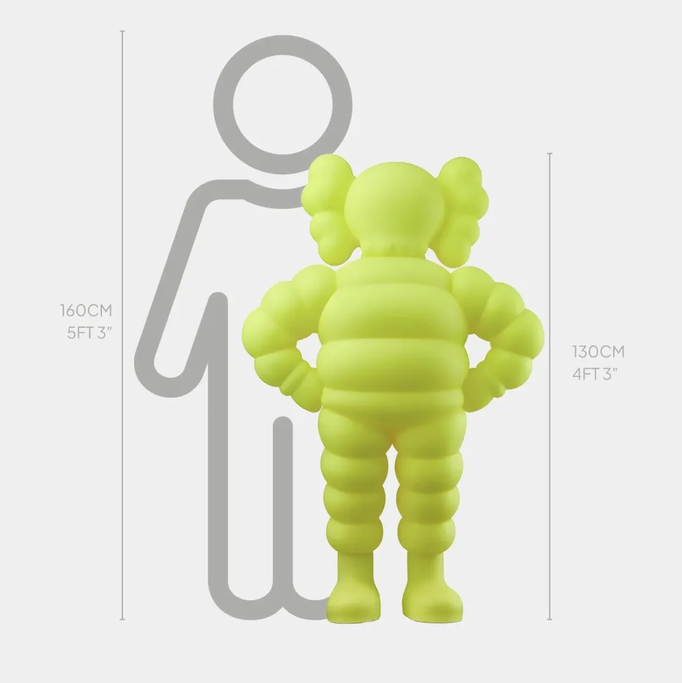 Lucify Bounce 130cm Yellow Resin Indoor Sculpture