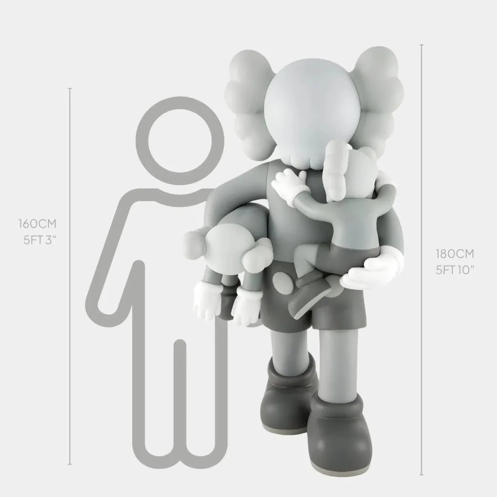 Lucify Go 180cm Grey Resin Indoor Sculpture
