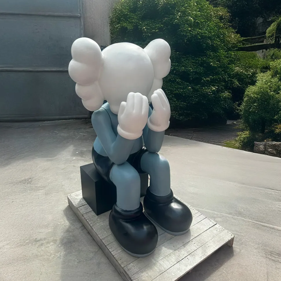 Lucify Hide 135cm Grey Resin Indoor Sculpture