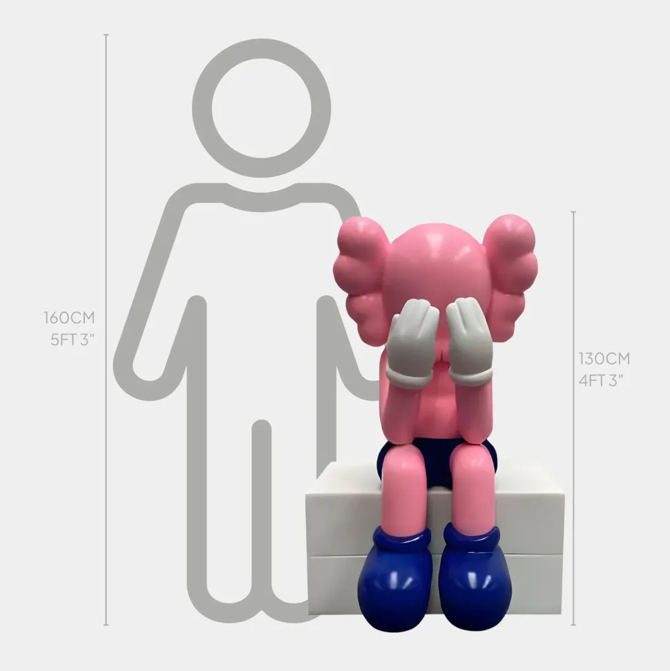 Lucify Hide 130cm Pink Resin Indoor Sculpture