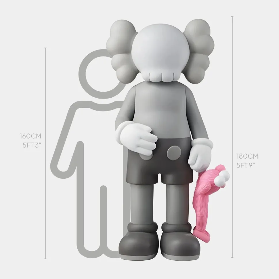 Lucify Playtime 180cm Grey Resin Indoor Sculpture