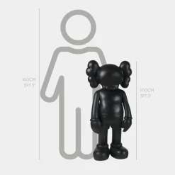 Lucify Seek 100cm Black Resin Indoor Sculpture