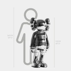 Lucify Seek 135cm Chrome Resin Indoor Sculpture